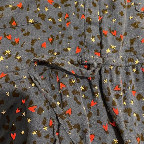 torrid Brand Emma Babydoll Tunic Style Sleeveless Top Blue Animal Print Size 6 - Picture 6 of 7